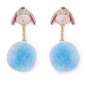 Disney Eeyore Pom Pom Earrings - NWT